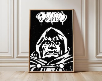 Retro MF Doom Poster
