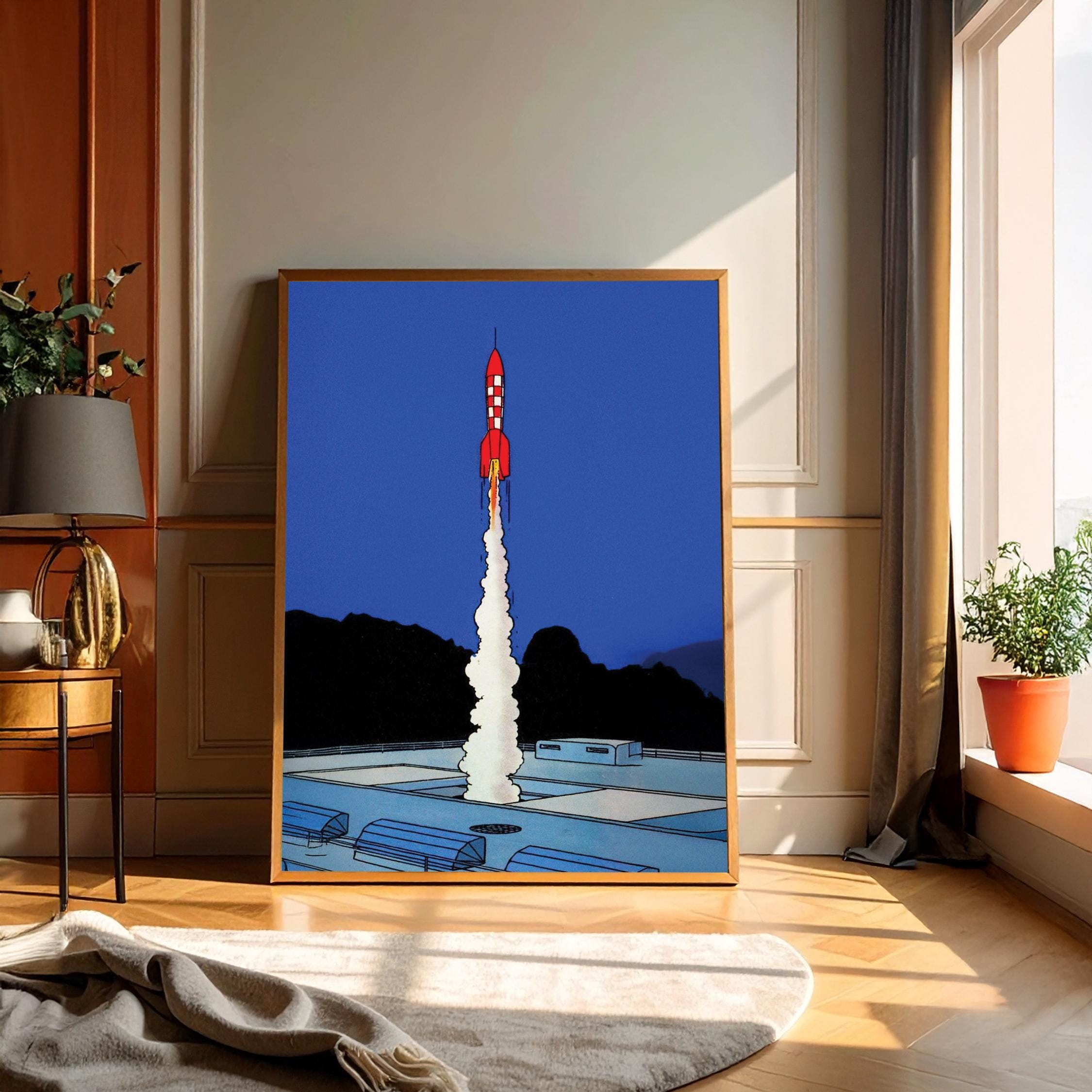 Tintin rocket - Etsy 日本