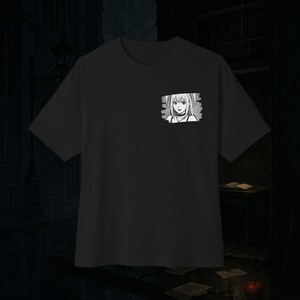 Premium Anime T-Shirt Übergröße – Boxy Street Wear Anime T-Shirts | Perfektes Geschenk, inspiriert von Death Note Misa Amane