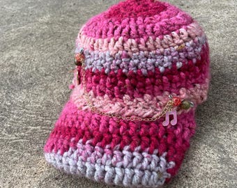 Gorra de béisbol de crochet