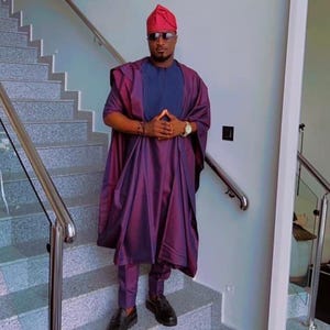 3pcs African men Agbada, Agbada for wedding, African traditional outfit, African men wedding suit, men outfit, African men&#39;s clothing