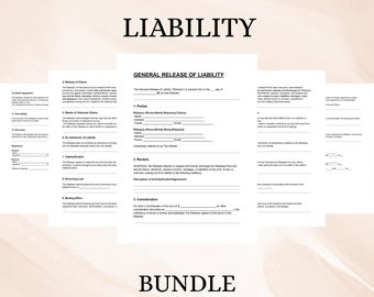 General Release of Liability Template | Editable Waiver Form | DOC & PDF