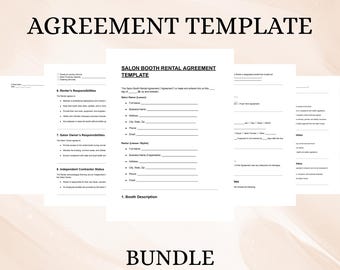 Salon Booth Rental Agreement Template: Editable Lease Contract (DOC, PDF)