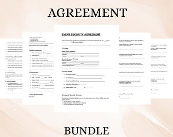 Event Security Agreement Template | Editable Contract DOC & PDF