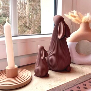 Minimalistischer Osterhase – Moderne Deko für Frühling und Ostern – 3D Druck image 2