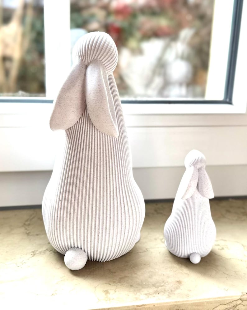 Minimalistischer Osterhase – Moderne Deko für Frühling und Ostern – 3D Druck image 6