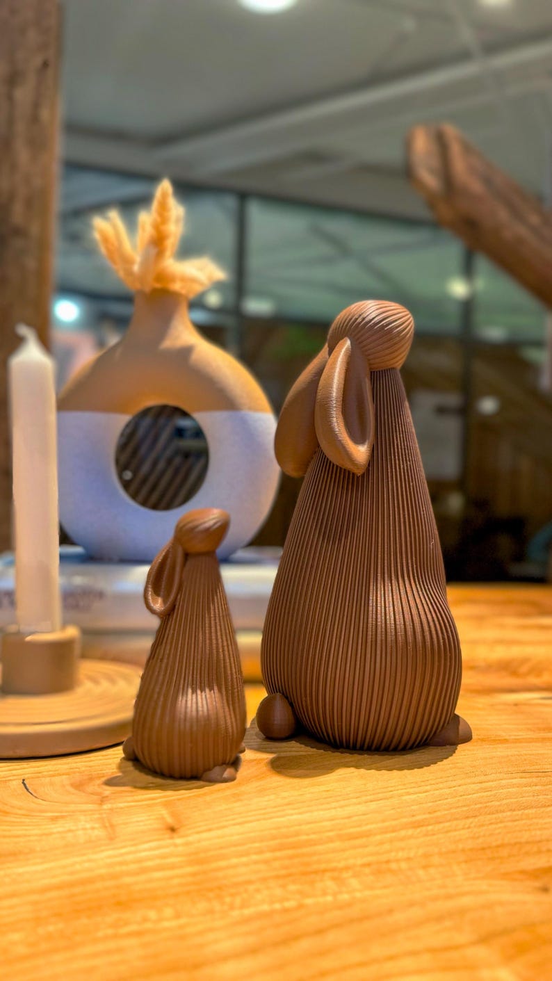 Minimalistischer Osterhase – Moderne Deko für Frühling und Ostern – 3D Druck image 5