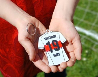 Personalisierter Fußball-Schlüsselanhänger