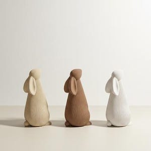 Minimalistischer Osterhase – Moderne Deko für Frühling und Ostern – 3D Druck image 11