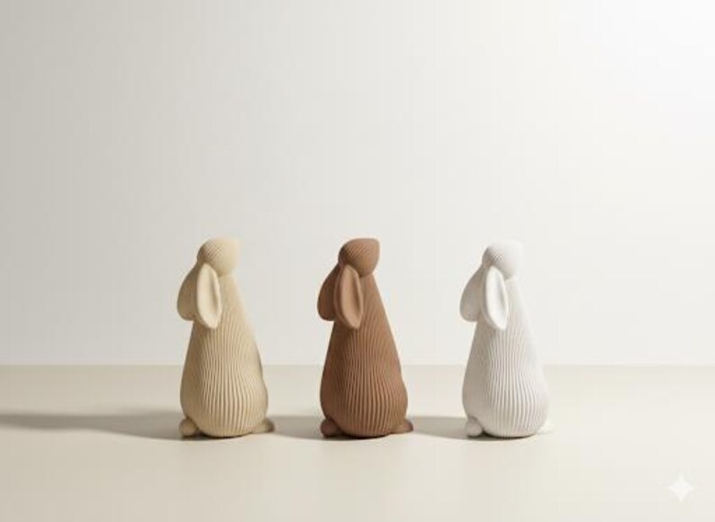 Minimalistischer Osterhase – Moderne Deko für Frühling und Ostern – 3D Druck image 11