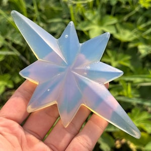 5.5&#39;&#39;+ Opalite Quartz North Star,Quartz Crystal,Hand Carved,Crystal North Star,North Star Skull,Home Decoration Crystal Gifts 1PC