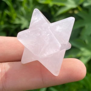 1.5&quot;+ Natural Clear Quartz Merkaba Star,Crystal,Quartz,Crystal Quartz,Merkaba,Star,Merkaba Star,Crystal Gifts,Home Decoration 1PC