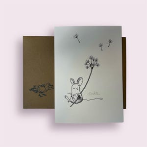 Carte de condoléances force de la souris