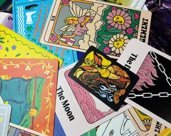 Magpie Tarot Card Packs | Assorted Singles from Multiple Decks | New and Gently Used | Unique Divination Tools