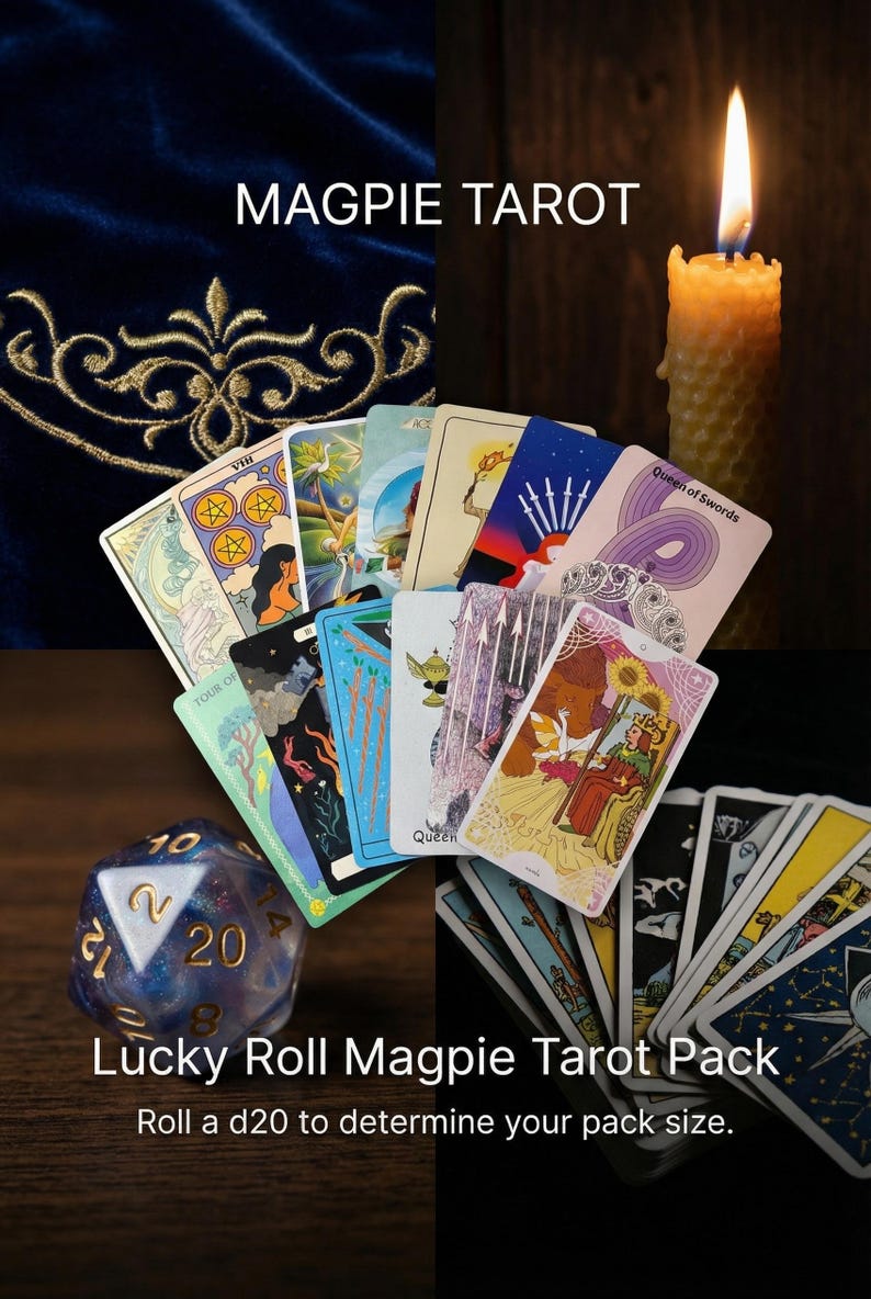 Magpie Tarot Lucky Roll / Lady Luck Pack / March Mystery Special ...