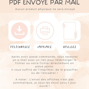 Abécédaire illustré en français – Affiche à imprimer ou envoi | Lettres + correspondances objets & animaux | Poster éducatif Montessori
