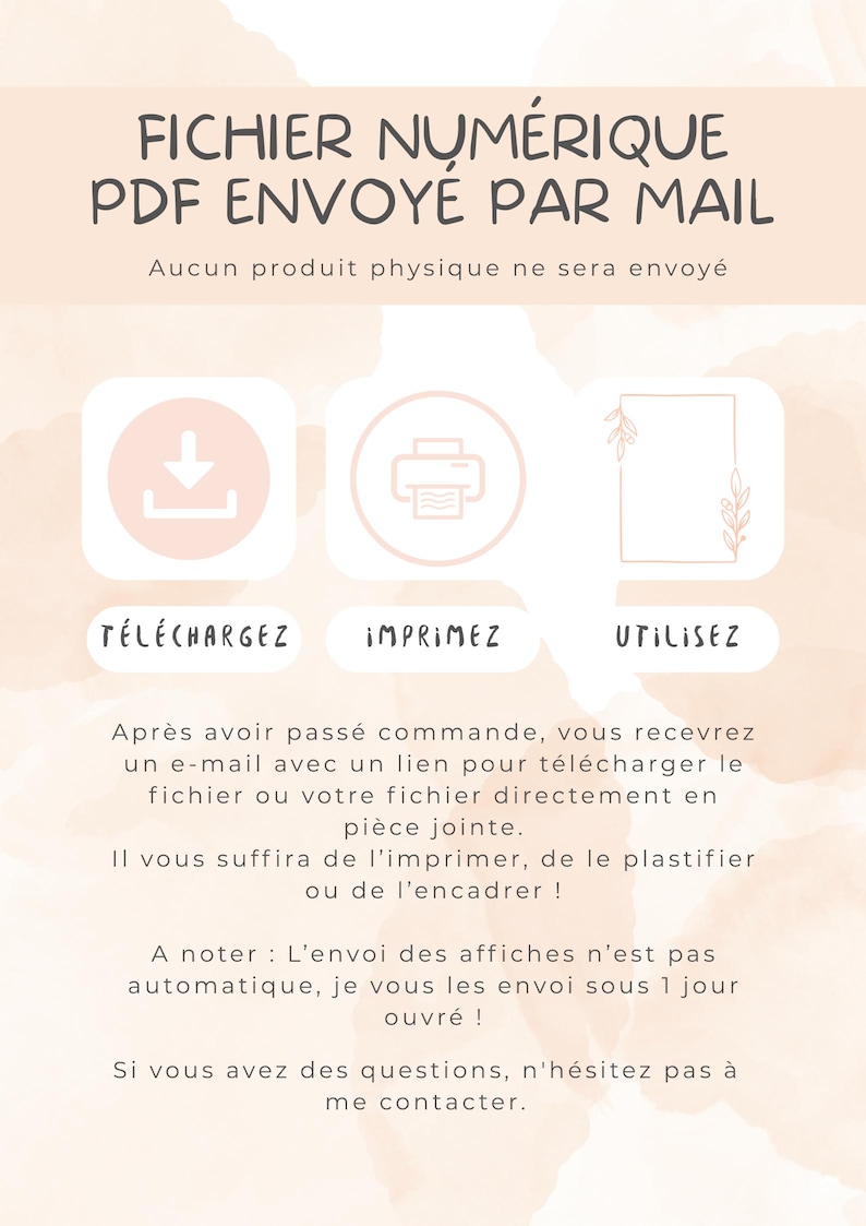 Abécédaire illustré en français – Affiche à imprimer ou envoi | Lettres + correspondances objets & animaux | Poster éducatif Montessori