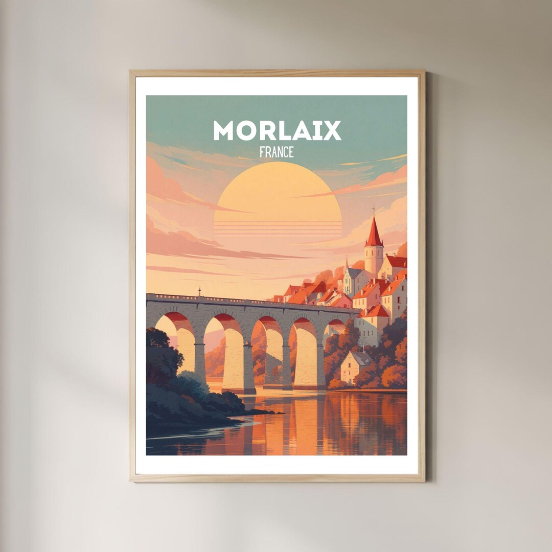 Morlaix Travel Poster Viaduct River Town Illustration Etsy morlaix-travel-poster-viaduct-river-town-illustration-etsy