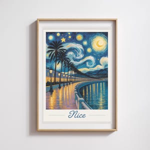 Bel poster – Notte stellata in stile Van Gogh
