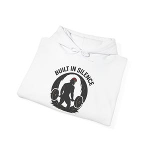 Built in Silence Hoodie | Unisex Heavy Blend Sweatshirt, Workout Apparel, Gym Gift, Motivational Clothing, Casual Wear, Fitness Fashion