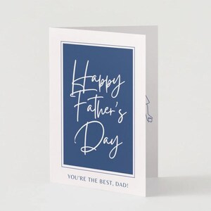 Festeggia il papà con stile: biglietto pieghevole per la festa del papà 10x7" (adatto a buste 5x7") / DOWNLOAD DIGITALE