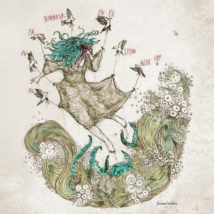 Sigur Rós Hoppípolla /// Song-inspired Illustration /// - Etsy Denmark