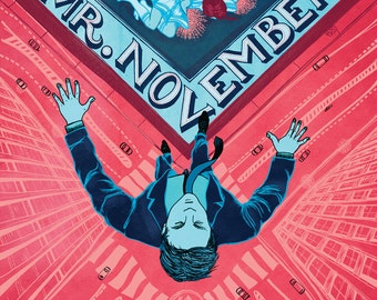 The National - Mr. November /// Song-inspired illustration /// Square print