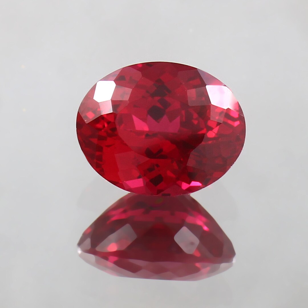 A Bleeding Ruby AAA Burmese Pigeon Blood Red Ruby, 10.00 CT Oval Faceted Gemstone - Etsy