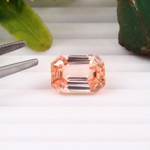 AAA Natürlicher makelloser brasilianischer Morganit-facettierter Ausgezeichneter Schliff-Luster-Kissen-loser Edelstein-Schliff für Ring-Schmuckherstellung 7,55 CT