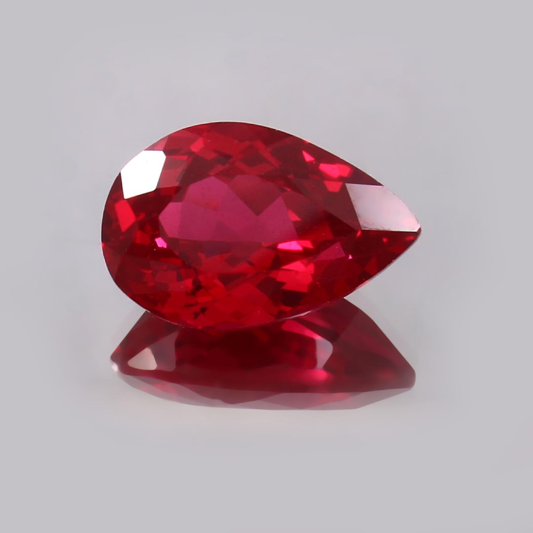 Pigeon Ruby Pigeon Blood Red Ruby Gemstone, Pear Cut, 8.10 CT - Etsy