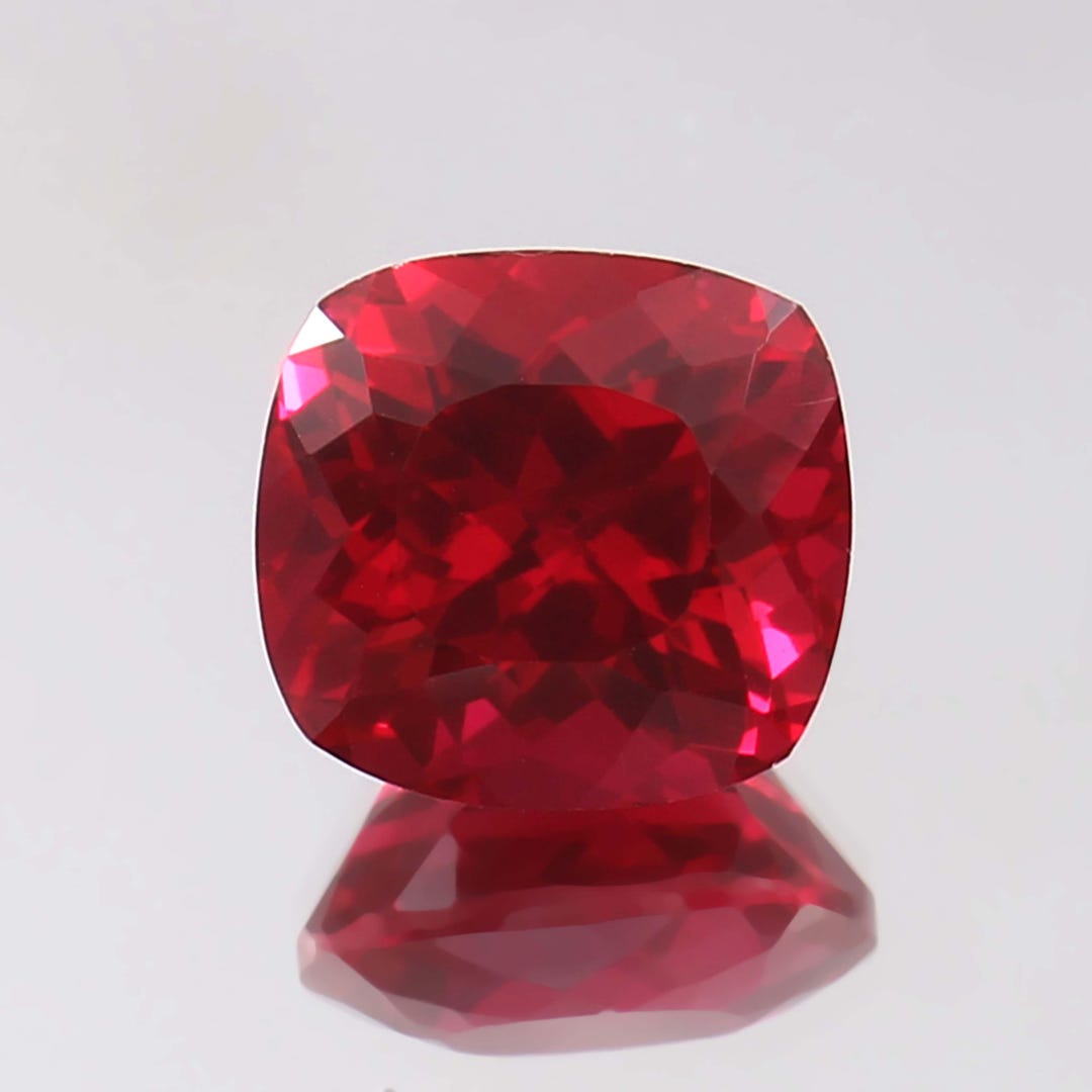 A Bleeding Ruby AAA Burmese Pigeon Blood Red Ruby, Cushion Cut 9.70 CT - Etsy