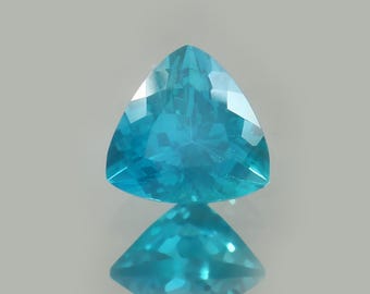 8.25 CT Montana Blue Green Parti Sapphire: Trillion Cut Loose Gemstone