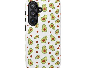 Kawaii Avocado Pattern Phone Case | Cute Fruit Protective Cover