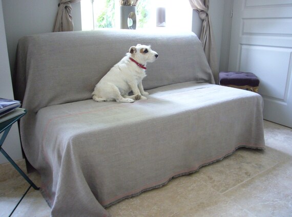 Linen Couch Cover Sandy Custom Color Deco Stitch Pet Linen Couch Cover Sandy Custom Color