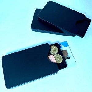 Cartera compacta inteligente para hombre y mujer – Minicartera sin RFID – Tarjetero para 3-7 tarjetas – Cartera fina pequeña y grande – Idea de regalo