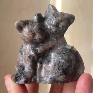 Ocean Jasper Hello Kitty Crystal Carving - Natural Crystal - Home