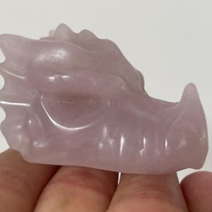 1.7&#39;&#39; Nayural pink rose quartz dragon,crystal dragon skull,crystal healing,crystal skull,crystal gift,home decoration 1x