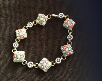 1950’s Italian Micro mosaic bracelet