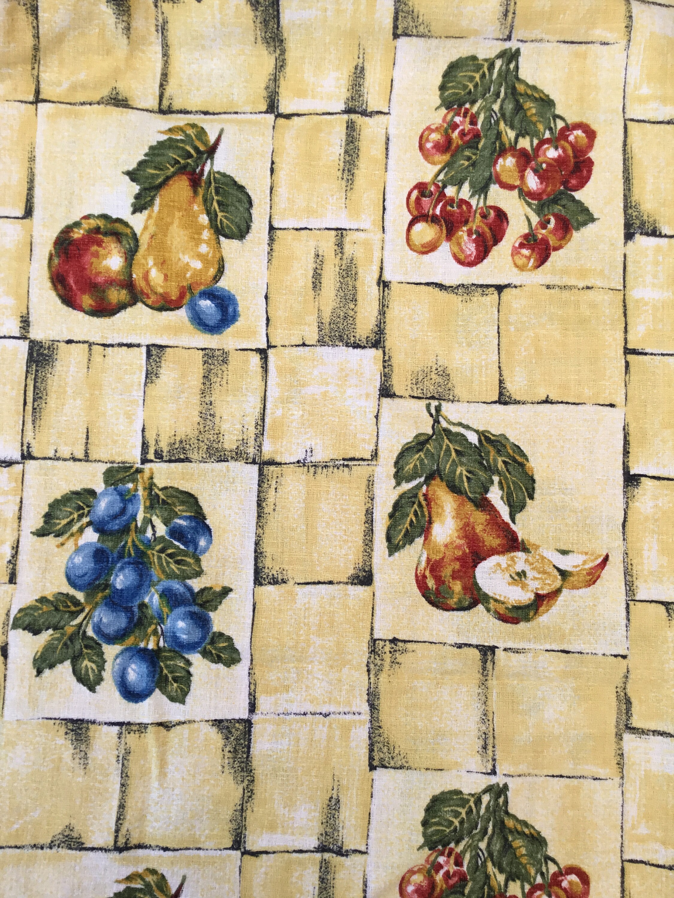 1950s Barkcloth Kitchen Curtains Campervan Cottage Etsy