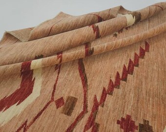 Camel Brown Wool Oushak Rug – Hand Knotted Southwestern Area Rug