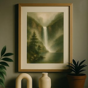 Romantic Norwegian Waterfall