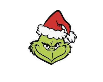 Grinch Face - SVG PNG - Cricut - Instant download - Digital Files