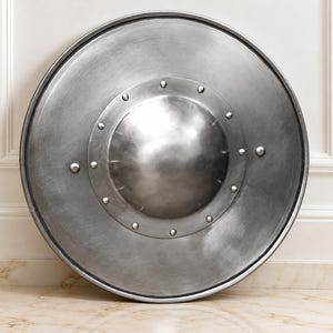 Medieval Steel Buckler Shield, Round Combat Shield for Buhurt, IMCF, SCA, LARP & Medieval Reenactment