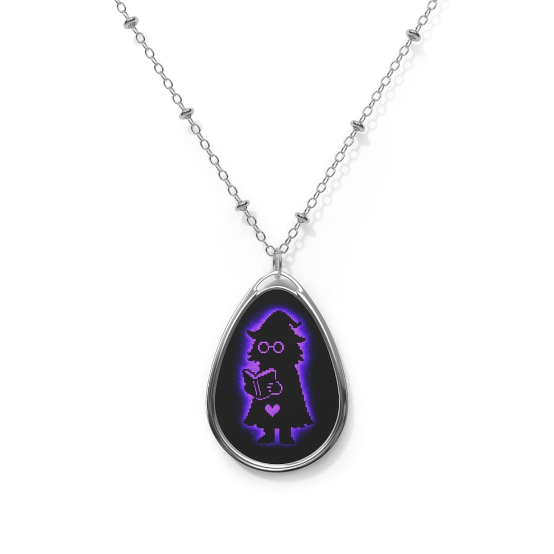 Delta Rune Gift Pixel Ralsei Necklace: Glowing Deltarune Pendant, Gamer Jewelry - Etsy