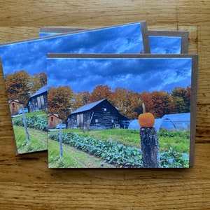 Herfstboerderij - Notecard met foto - Gratis verzending