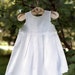 Reviewed by Anonymous reviewed Girl linen dress - White Christening dress for girl, sizes 0.5 - 5 year - Flower girl dress