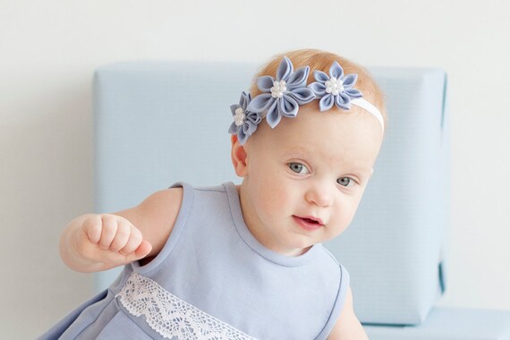 light blue headband for baby girl