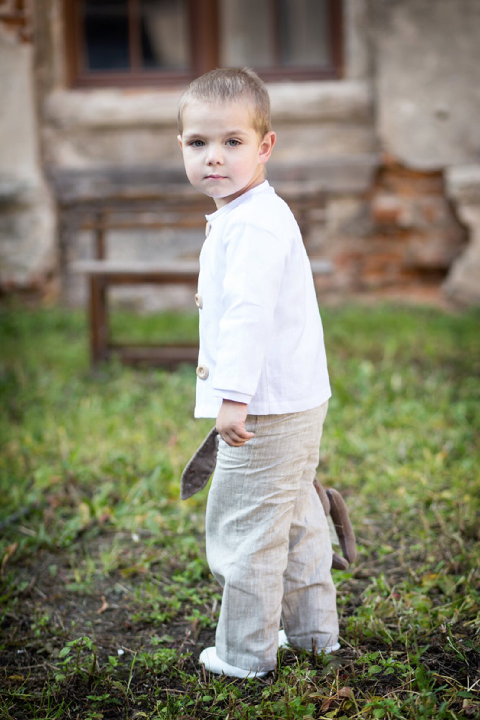 Boy Linen Trousers Toddler Linen Pants Ring Bearer Outfit Etsy