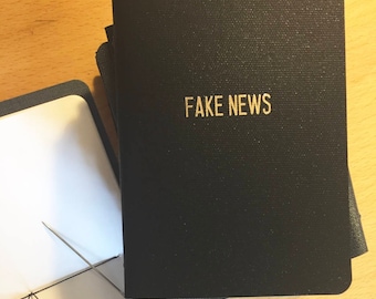 FAKE NEWS-The hand-made original notebook/journal/diary