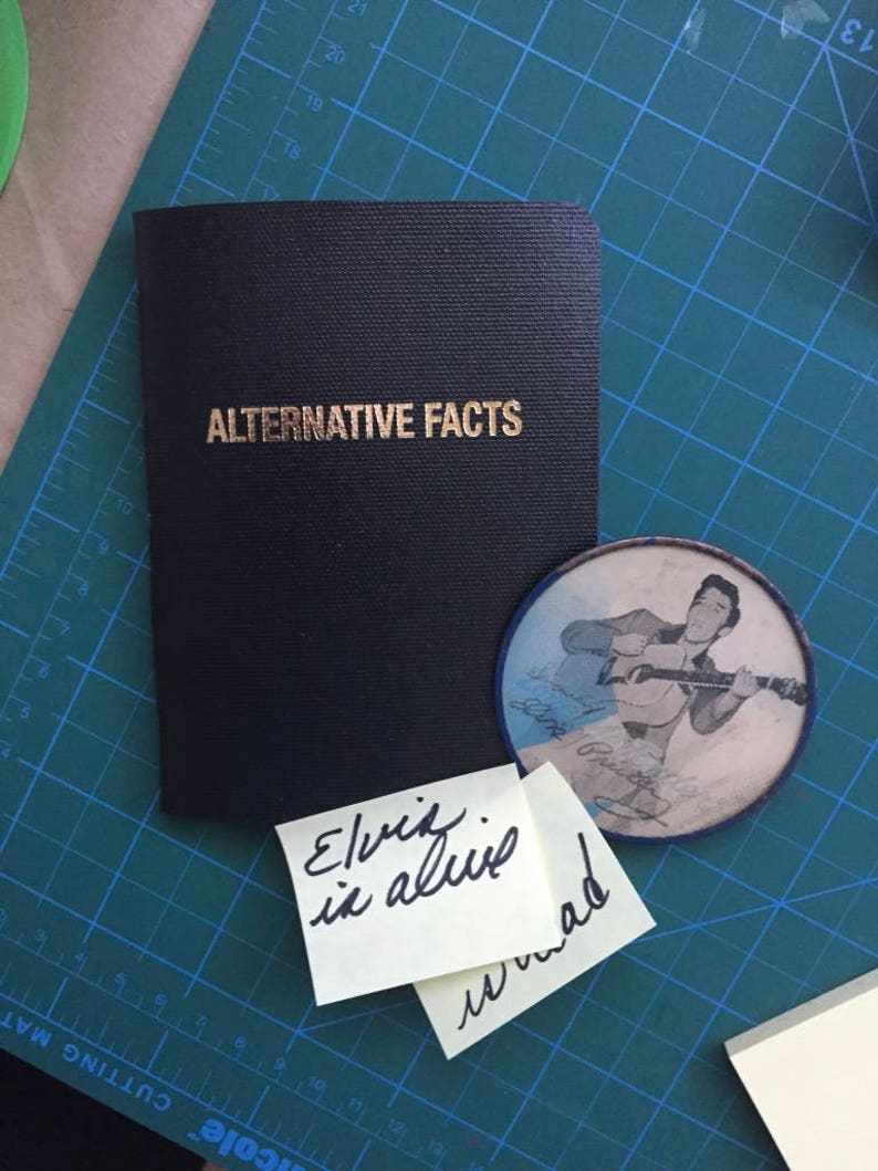 ALTERNATIVE FACTS-The hand-made original notebook/journal image 1